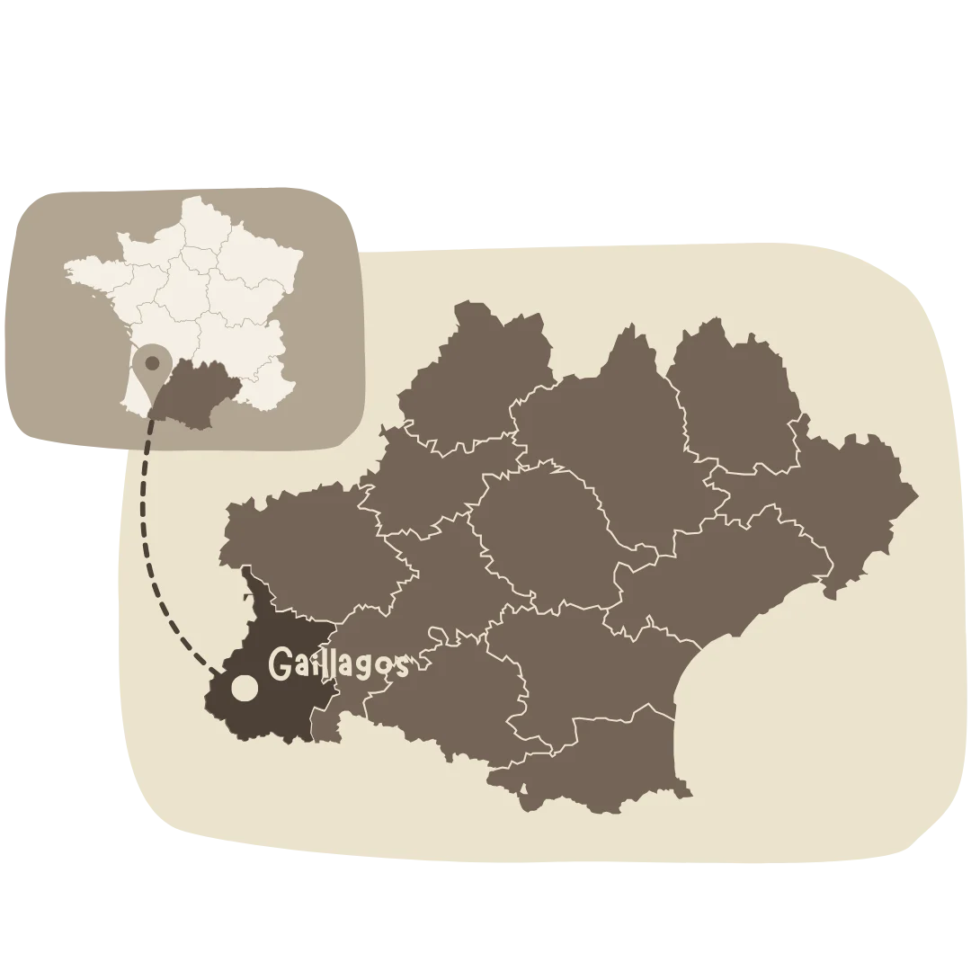 Localisation gîte Eth Souët — Gaillagos, Val d'Azun